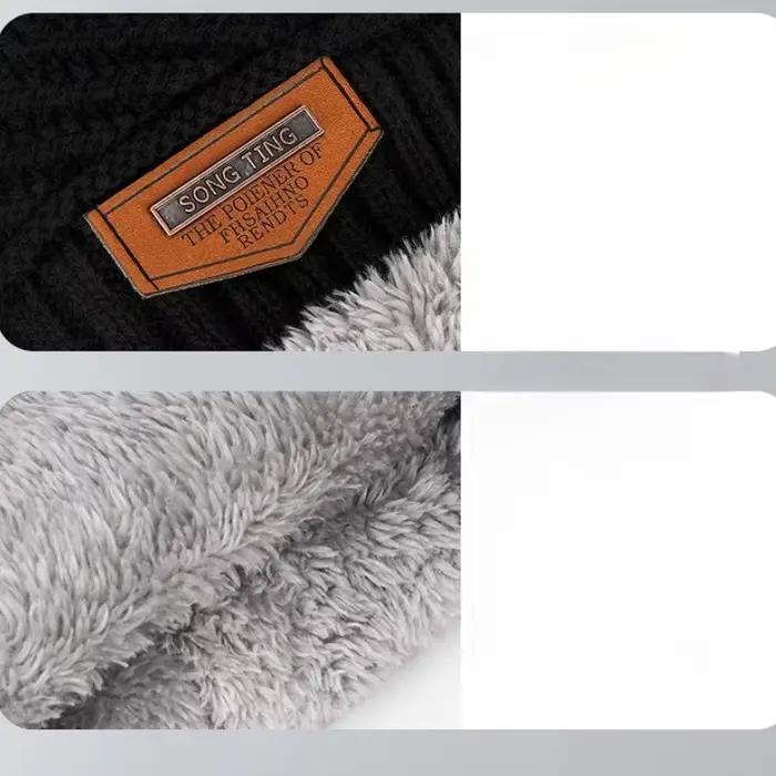 Ensemble bonnet d'hiver