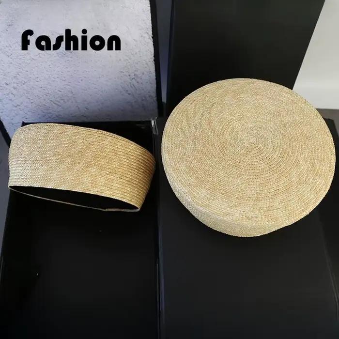 Béret français chapeau femmes casquette de paille été cercle tissé
