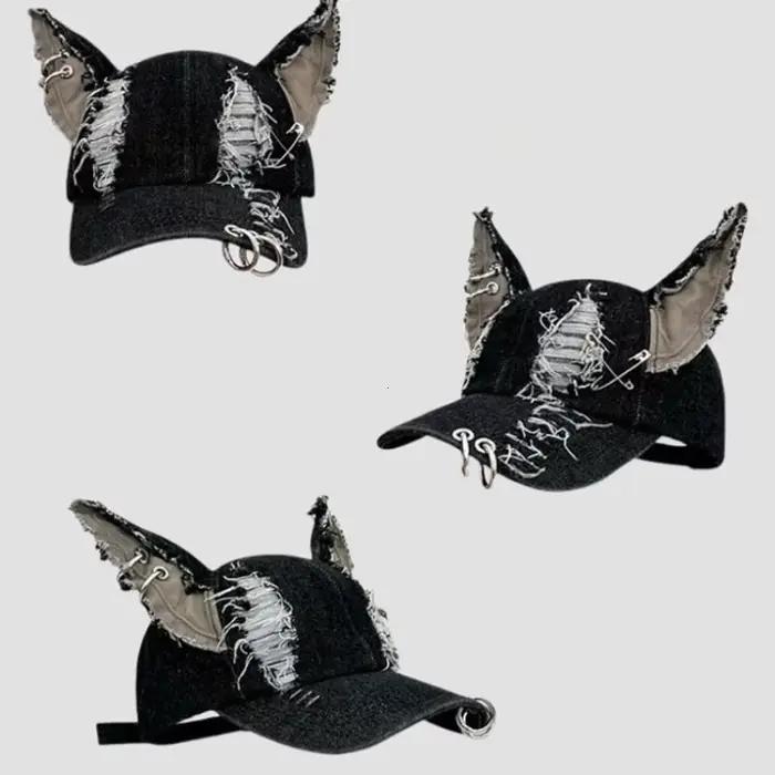 Nouvelle Casquette de Baseball Y2K Hot Girl avec Oreilles de Lapin