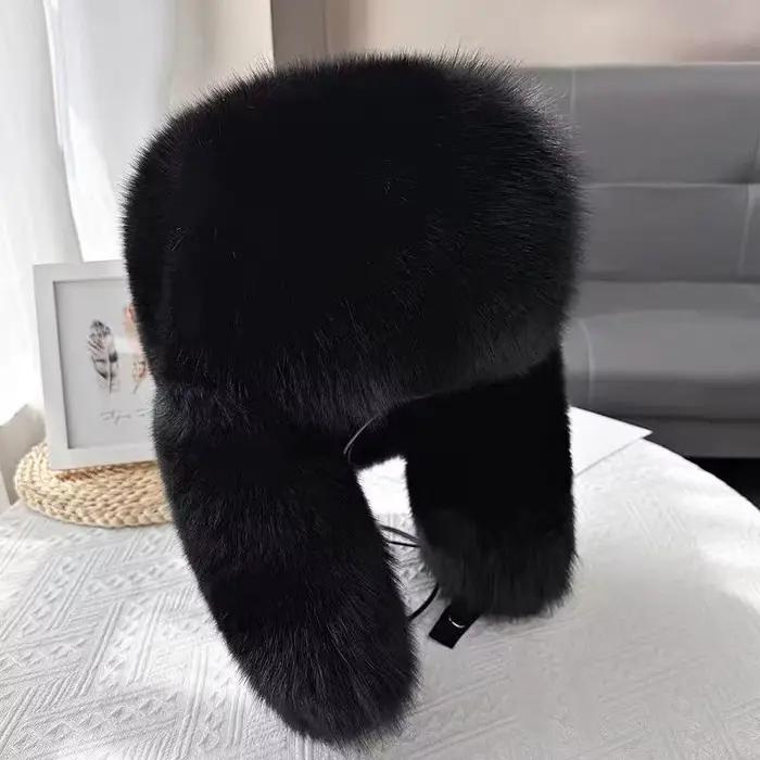 Chapeaux d'hiver en fausse fourrure unisexes doublés de polaire pour hommes et femmes, chapeaux de pilote Ushanka pour l'hiver, activités extérieures et événements festifs