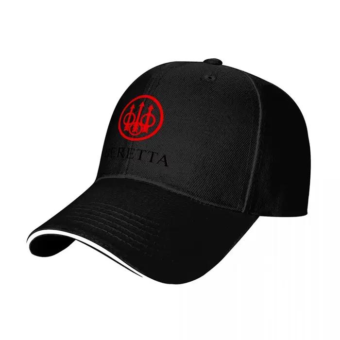 Casquette de baseball noire brodée avec logo Beretta