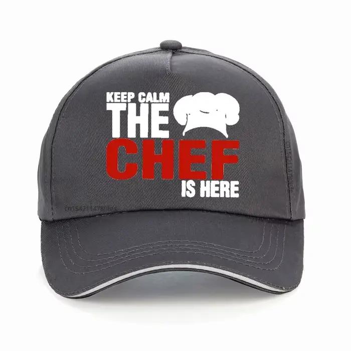 Casquette amusante « Keep Calm The Chef Is Here » pour hommes et femmes