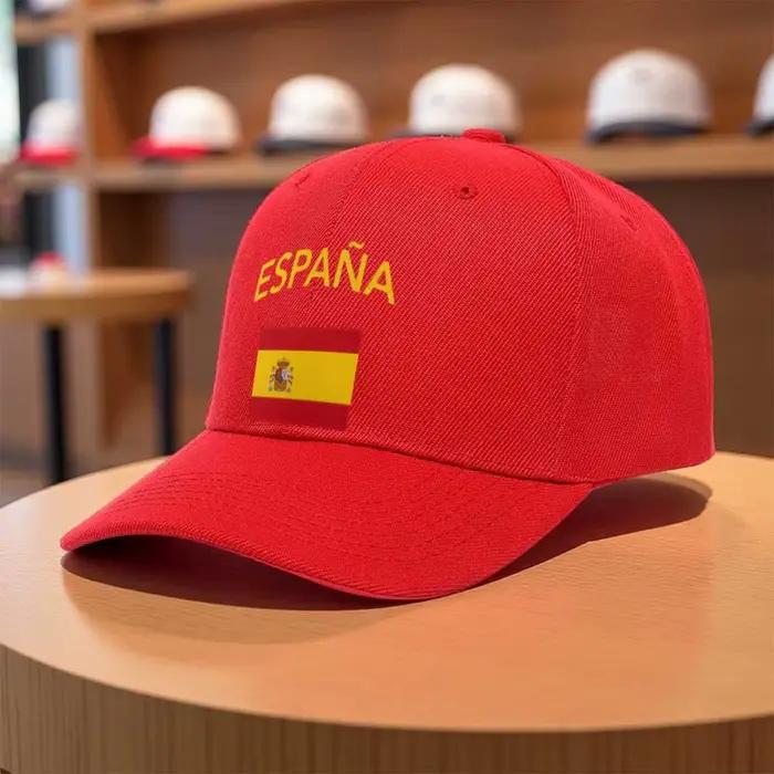 Casquette de baseball drapeau espagnol pour femme et homme