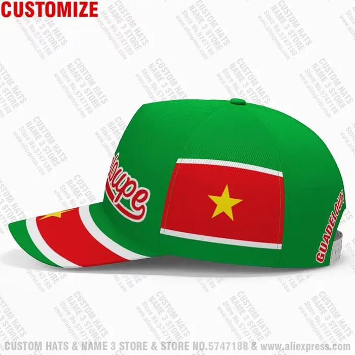 Guadeloupe casquettes de Baseball gratuit sur mesure nom France équipe Logo Gp chapeaux Glp pays voyage français Nation 2006 drapeau 2012 couvre-chef