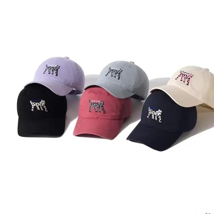 Casquette de baseball MYZOPER brodée chat rose protection solaire réglable pour adultes styles décontractés et occasions spéciales