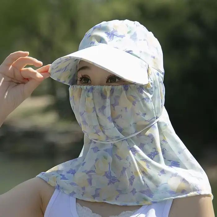 Chapeau de soleil pour femme avec protège-oreilles