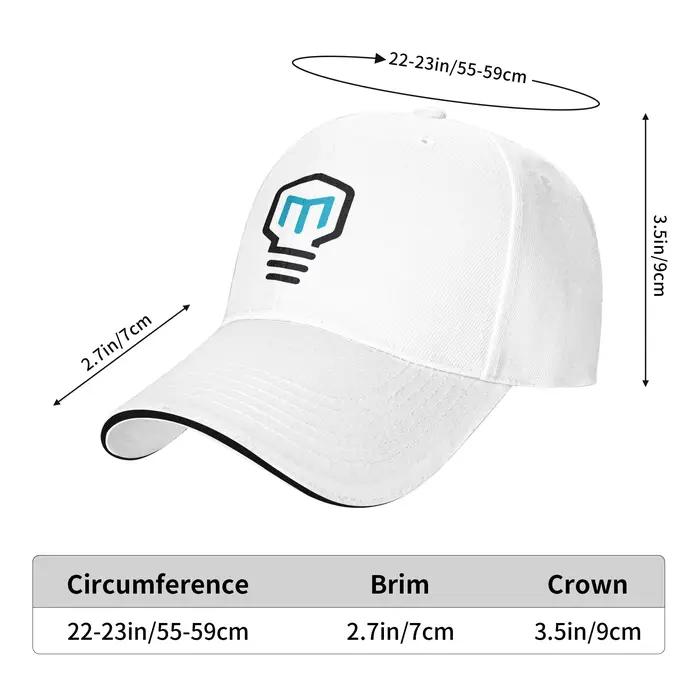 Casquette de baseball Summer Mark Rober Imprimée Protection Solaire Pour Activités Outdoor Fitness Style Hip Hop Occasions Spéciales
