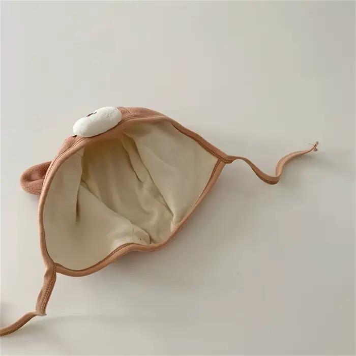 Mignon bébé Bonnet chapeau automne hiver Protection des oreilles nouveau-né infantile casquette doux coton