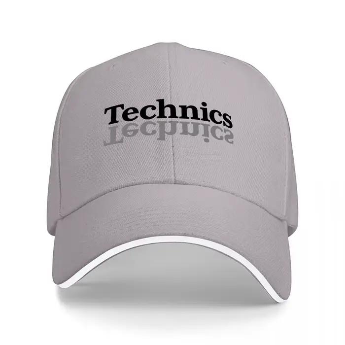 Casquette de baseball noire avec logo Technics