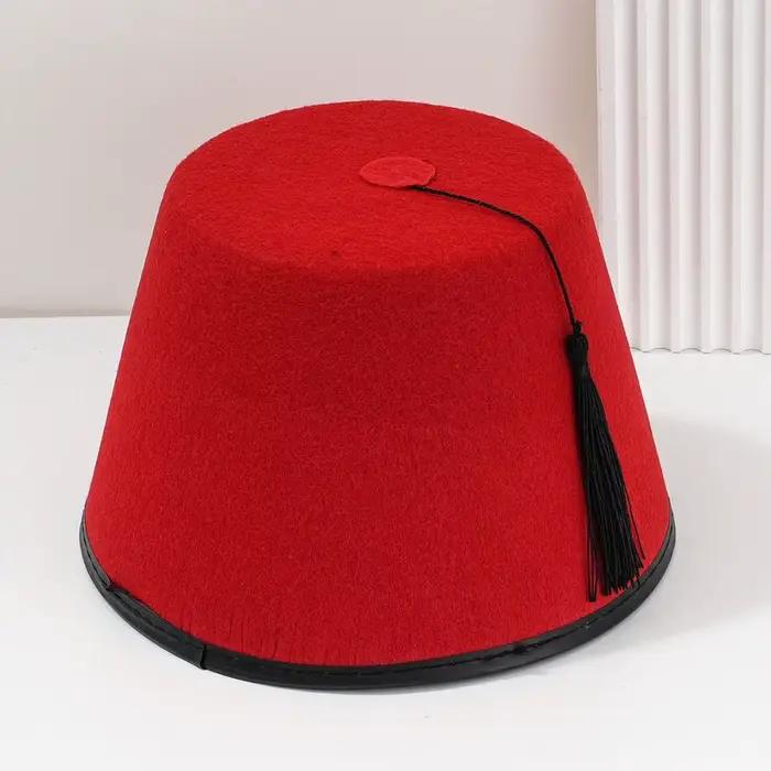 Casquette Fez ronde universelle en feutre