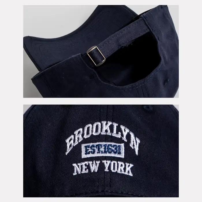 Casquette de baseball brodée de lettres en coton doux pour femmes et hommes