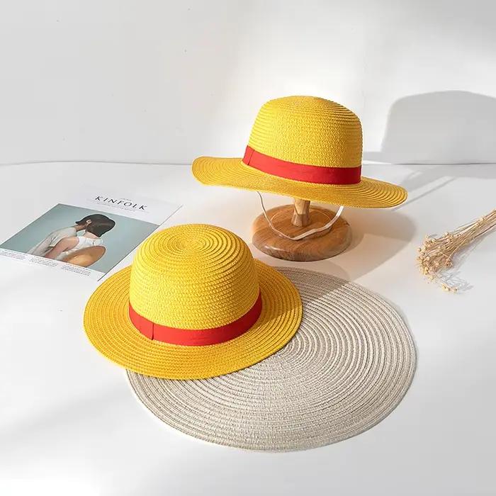 Chapeaux de paille de cosplay Luffy One Piece Anime