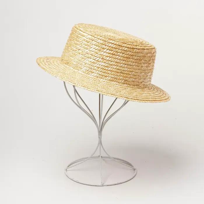 Chapeau de paille solide personnalisé