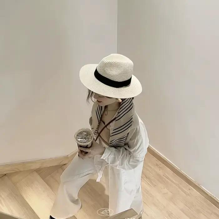 Chapeau de paille Panaman à grande tête