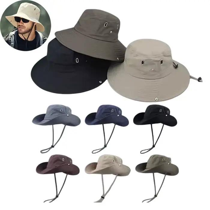 Chapeaux de soleil d'été Protection UV casquette de pêche de chasse en plein air pour hommes femmes randonnée Camping