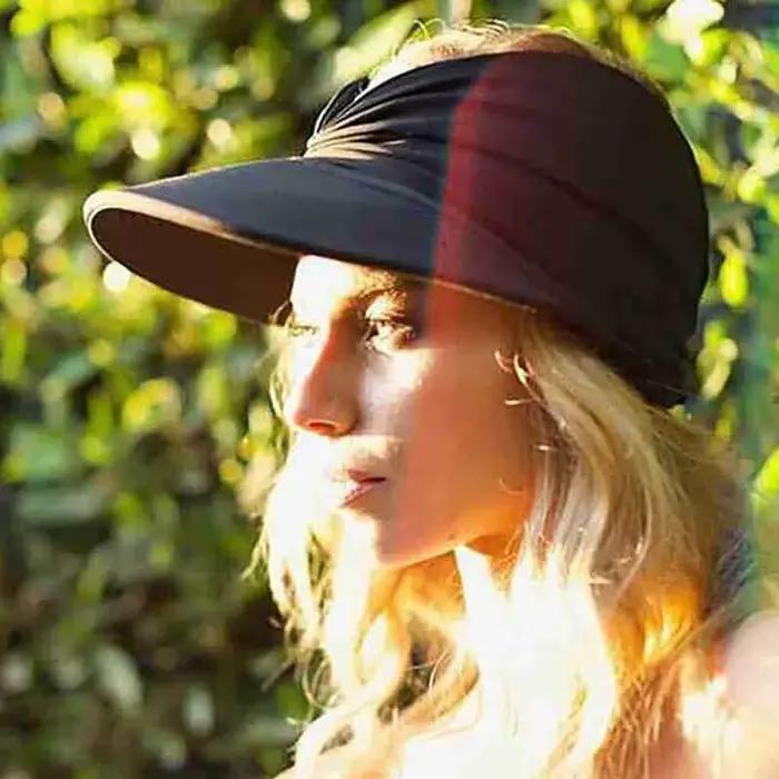 Casquette de baseball à large bord anti-UV UPF 50+ pour le printemps/été