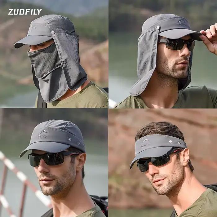 Chapeau de protection solaire multifonctionnel d'été Anti-UV couvre-cou pour hommes et femmes casquette à séchage rapide pour la pêche le cyclisme la randonnée le Camping 10 couleurs disponibles