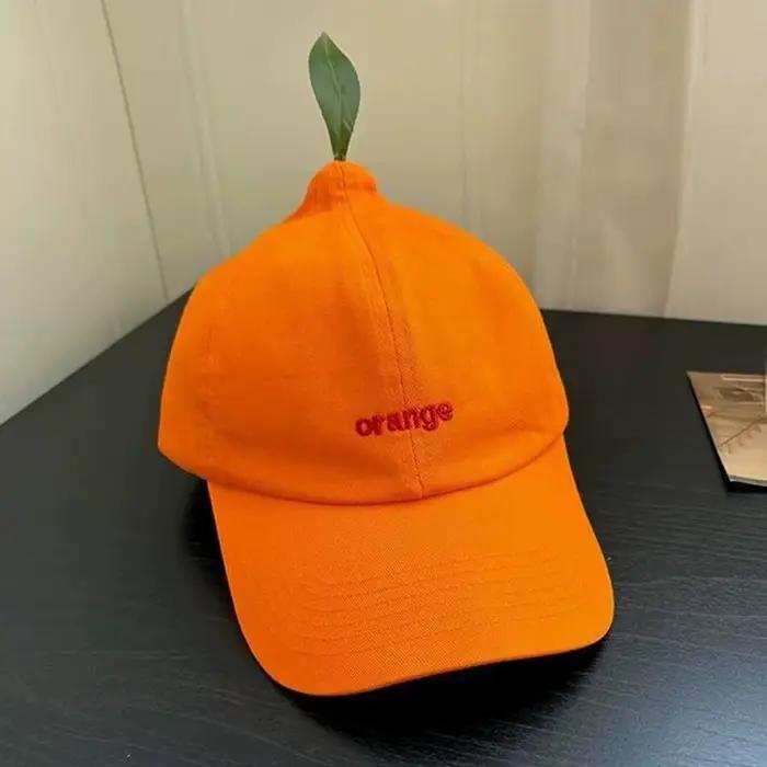 Casquettes de baseball orange tendance pour l'été