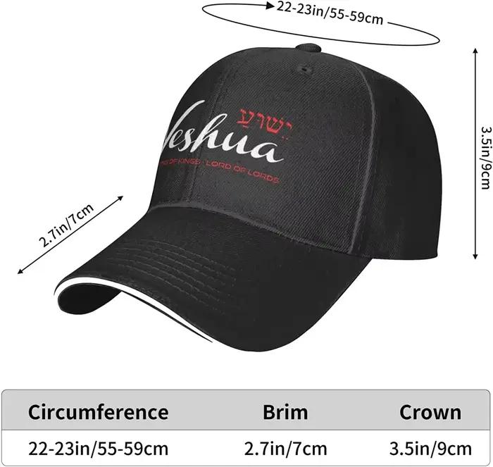 Yeshua Jesus Christian Hat pour hommes et femmes