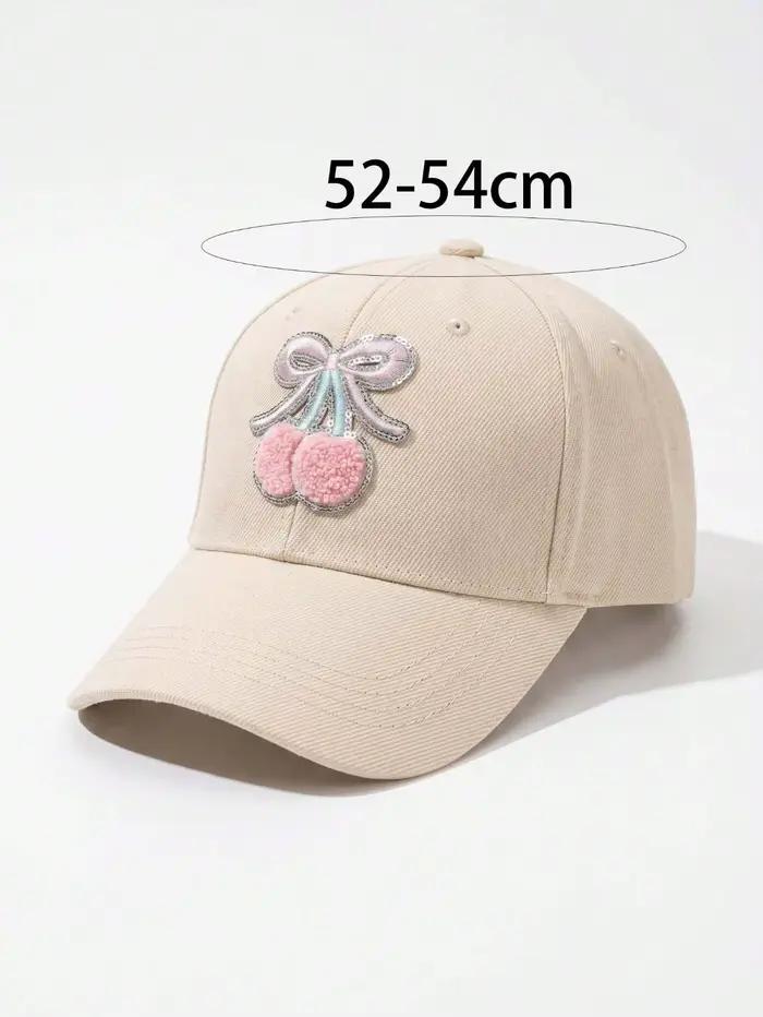 Casquette de baseball colorée pour filles de 5 à 10 ans