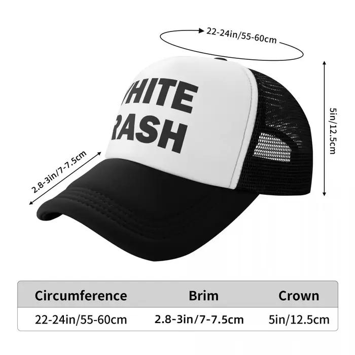 Chapeau de camionneur personnalisé blanc poubelle Redneck drôle Ghetto USA pour hommes femmes casquette de Baseball
