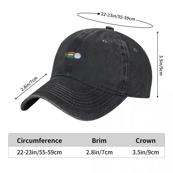 Casquette de baseball avec drapeau de l'équipe de cricket indienne
