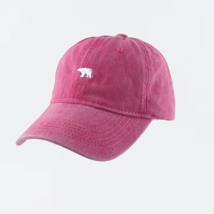 Casquette de Baseball brodée d'ours pour femmes et hommes