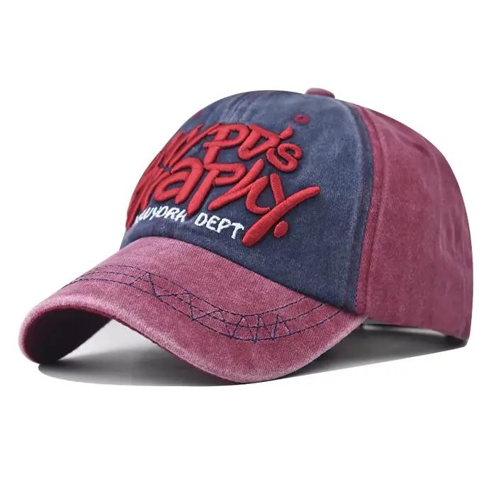 Mode lettres broderie casquette de Baseball chapeaux de relance casquettes Hip Hop hommes