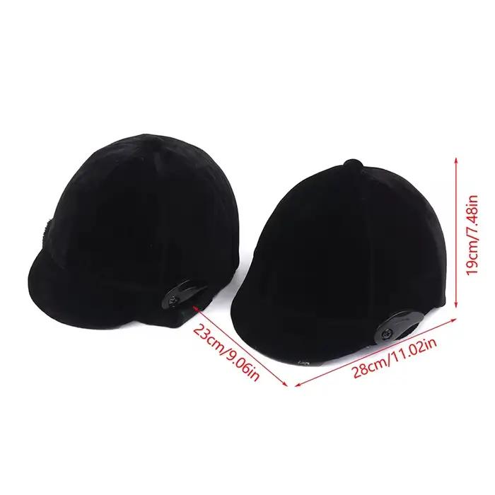 Casque d'équitation professionnel unisexe classique casquette