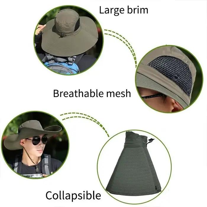 Chapeau de soleil en Polyester à grand bord