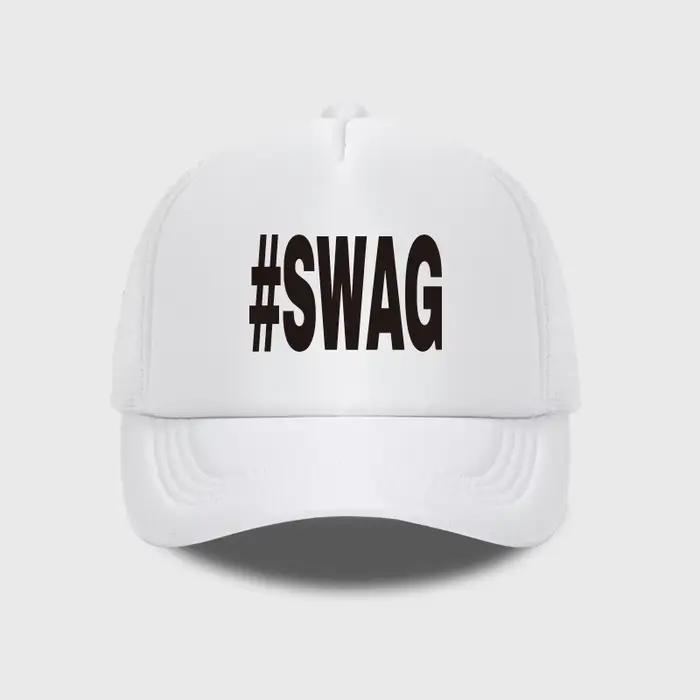 Casquette en maille éponge SWAG Bold chapeau de soleil léger sport pour homme et femme hip hop streetwear skateboard tenues décontractées four seasons