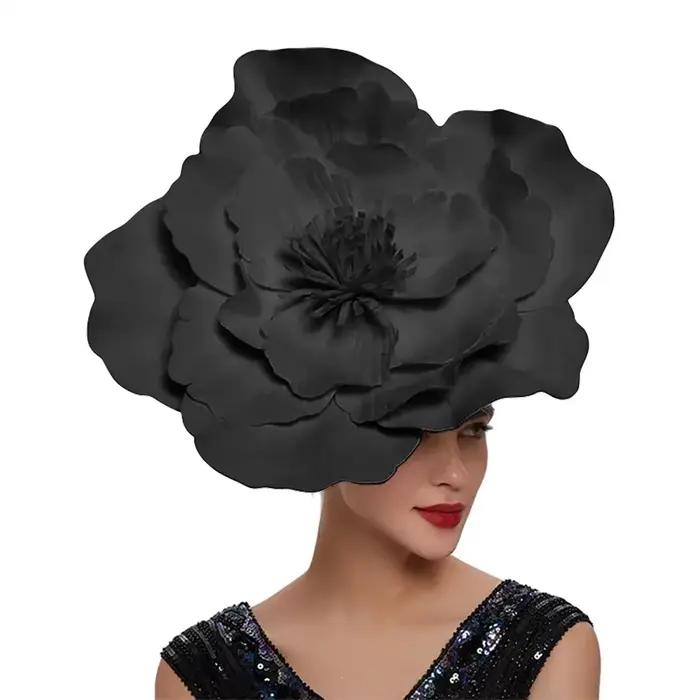 Fascinator Kentucky Derby Femmes Barrette Cheveux Accessoire Fête Mariage Plume Floral Occasionnels