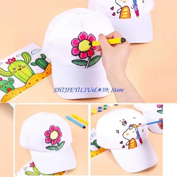Chapeau dessin unisexe en cuir pour enfants style sport motif animal de compagnie occasions extérieures quatre saisons projet artistique atelier été activité fête anniversaire
