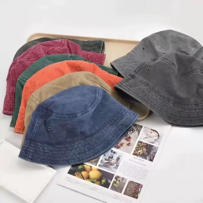 Chapeau de pêcheur rétro délavé pour couples