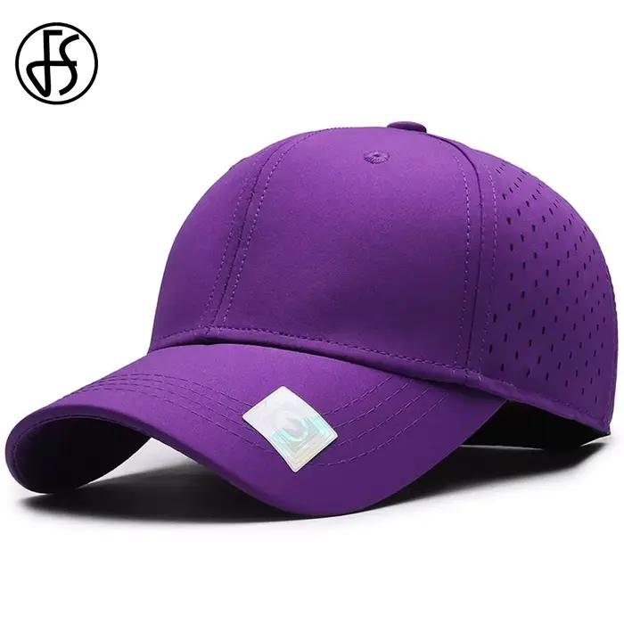 Casquettes de baseball FS rouge et violet avec maille