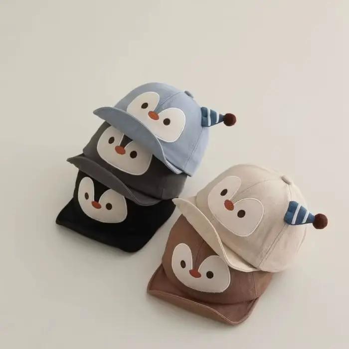 Casquette de baseball pour bébé à motif pingouin