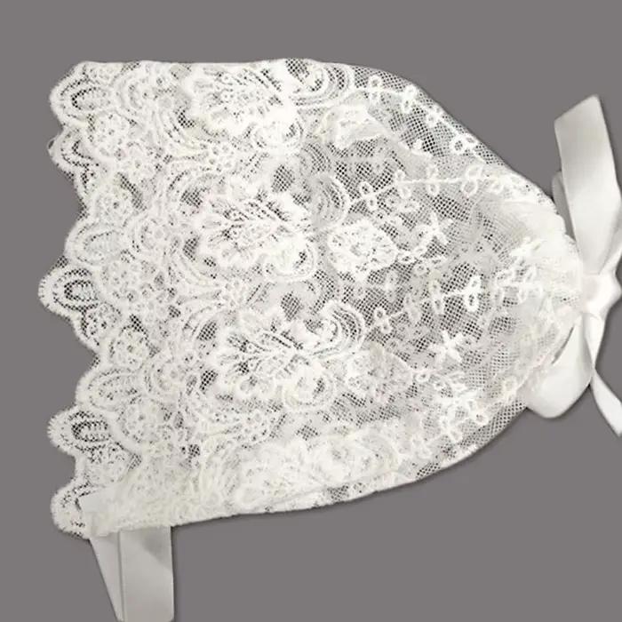 Bonnet en dentelle fleuri pour bébé fille et garçon accessoire de sécurité bébé 0-6 mois occasions spéciales et promenades estivales