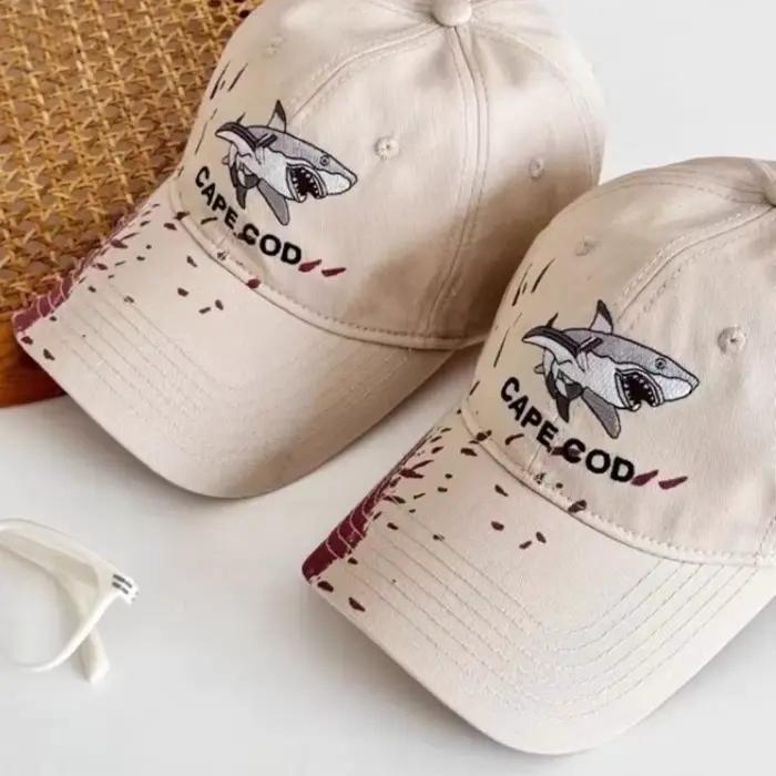 Casquette de Baseball morsure de requin pour hommes et femmes