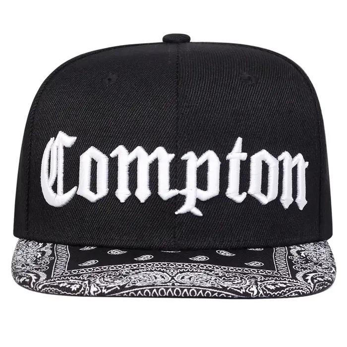Casquettes de baseball unisexes avec broderie de lettres COMPTON