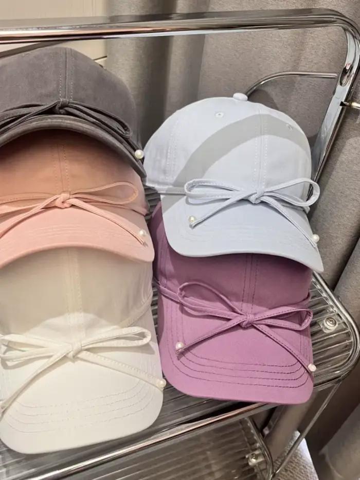 Casquette de baseball avec nœud pour femme