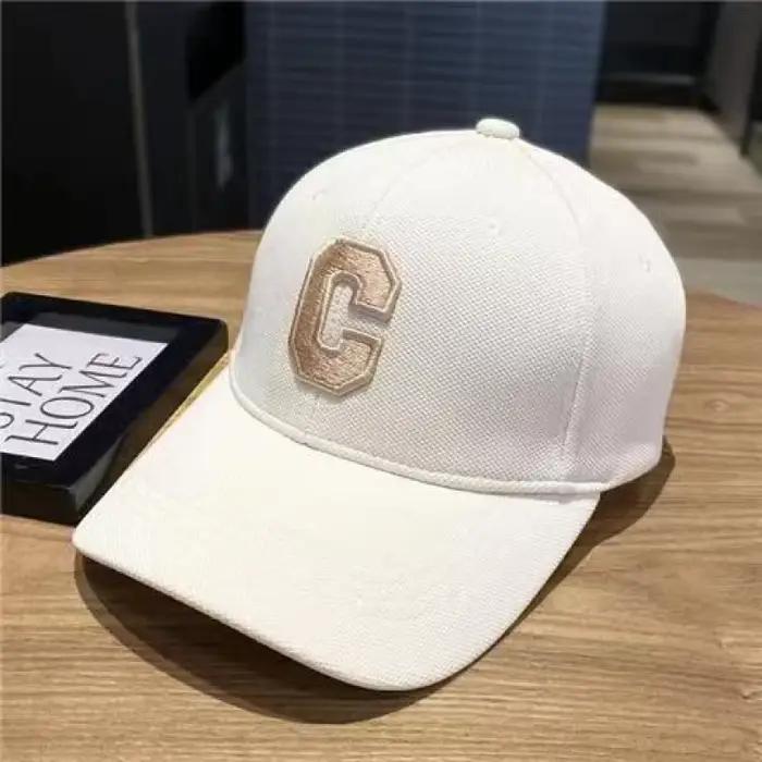 Casquette de baseball lettre C rigide polyvalente grande circonférence de la tête