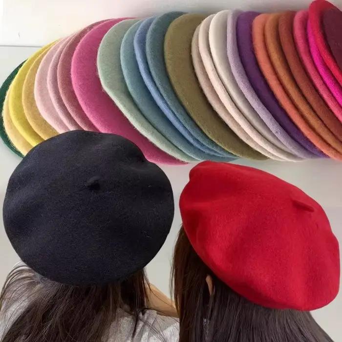 Nouveau Béret en Mélange de Laine 2026 pour Femme – Style Français Classique Couleur Unie – Chaud et Doux – Mode Hiver-Printemps – Chapeau de Peintre – Idéal Cadeau