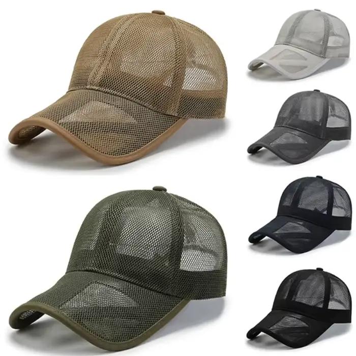 Casquettes de protection solaire respirantes – Chapeaux entièrement en maille tendance pour hommes et femmes