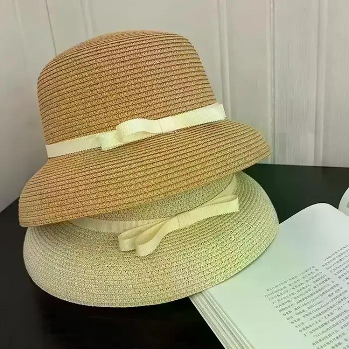 Chapeau de soleil élégant pour femme style Hepburn