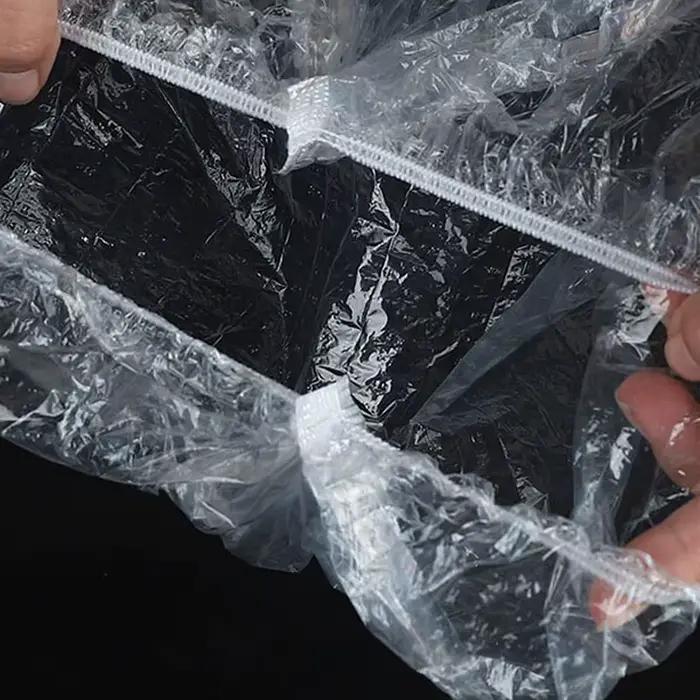 Lot de 100 bonnets de douche élastiques en plastique épaissi 42cm