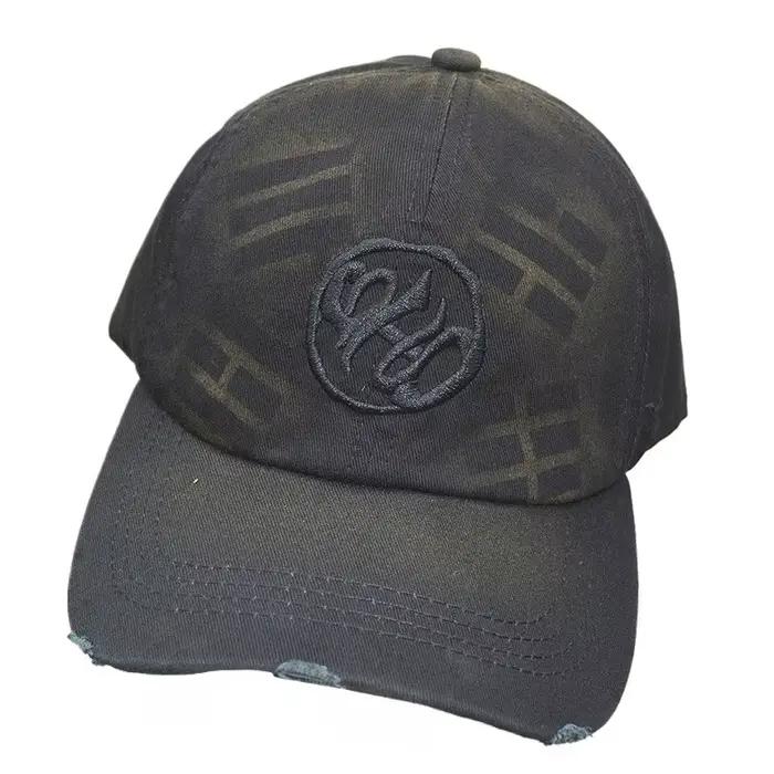 Casquette de baseball brodée en coton noir pour fans de K-pop