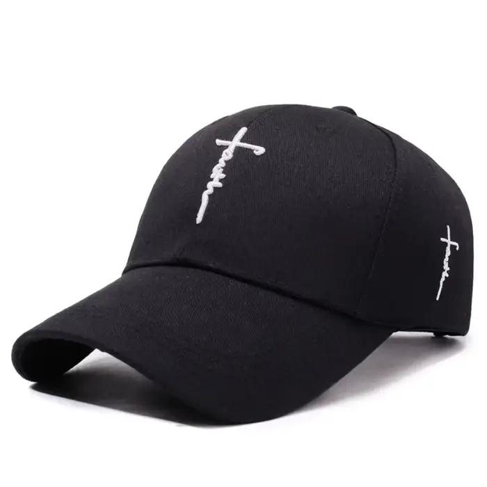 Casquette de baseball unisexe avec broderie croisée anglaise réglable pour homme femme adolescent protection solaire style sport coton polyester extérieur quatre saisons
