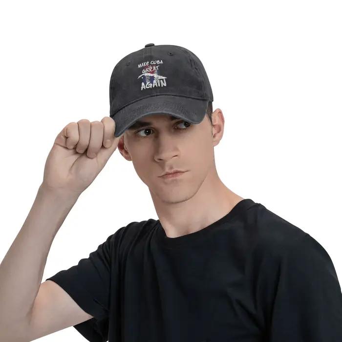 Casquette de baseball 'Make Cuba Great Again' pour femmes et hommes