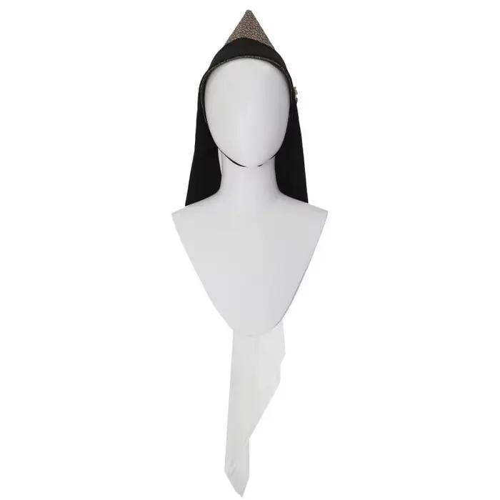 DAZCOS EN STOCK Hennin couvre-chef médiéval avec voile