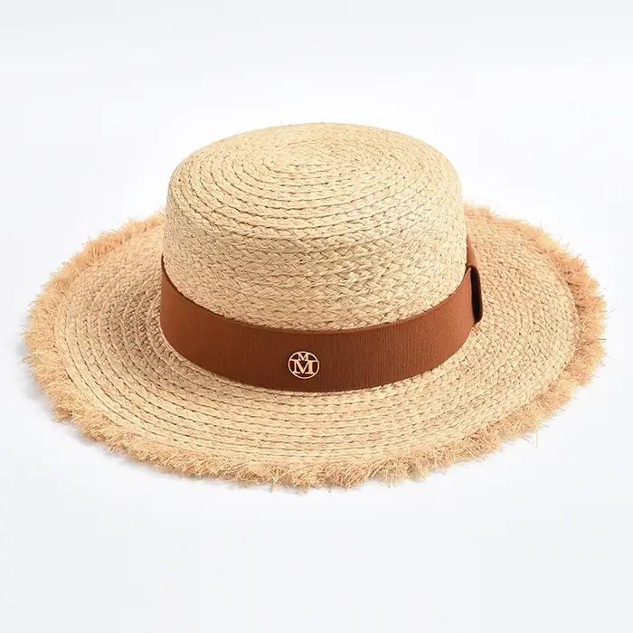Chapeau de paille souple pour femmes
